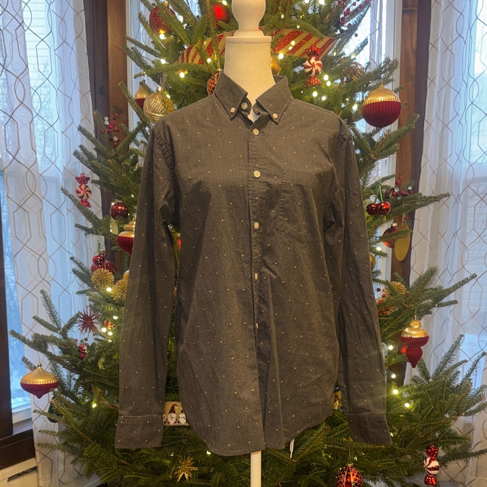 Old Navy Men's Dark Gray Button-Down Shirt